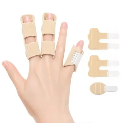 헬로제인 손가락 고정 보호대 (대2+소1) 베이지 1세트