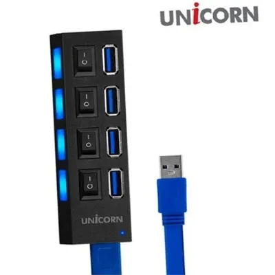 usb 3.0 4 포트 usb 초고속 멀티 스플리터 컴퓨터 확장 플러그 플레이 스위치 개별 외장 저장 기기