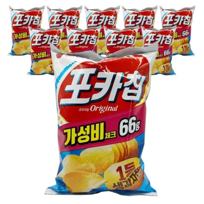 오리온 포카칩 오리지널 66g x 10개