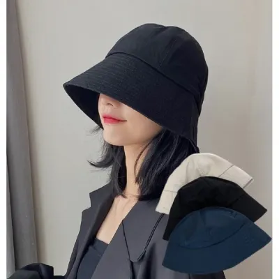 남녀공용 심플 면 코튼 버킷햇 벙거지 모자