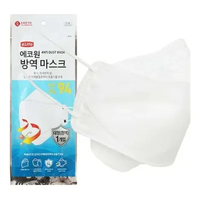 롯데이라이프 방역마스크 KF94 대형 보건용마스크 위생마스크