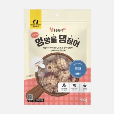 참좋은간식 헬로도기 멍방울 댕징어 100g 북