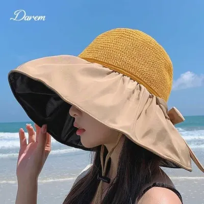 햇빛가리개 여성 썬햇 와이드챙모자
