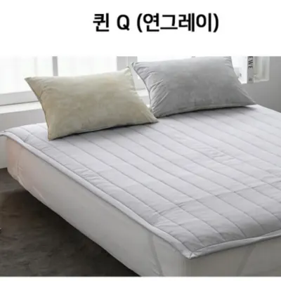 퀸 매트 침대 침대패드 알러지케어 논슬립 매트리스 패드 Q 사계절 밴딩 카페트 겸용