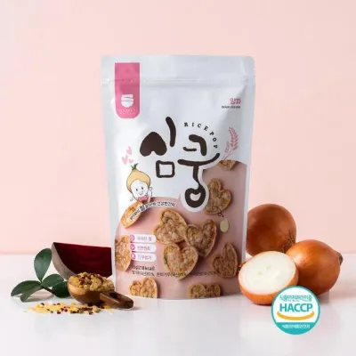 55g 라이스팝 심쿵 양파 건강 양파 간식 간편식 라이스팝 식품 저칼로리
