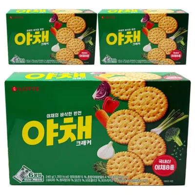 롯데 야채크래커 249g x 3개