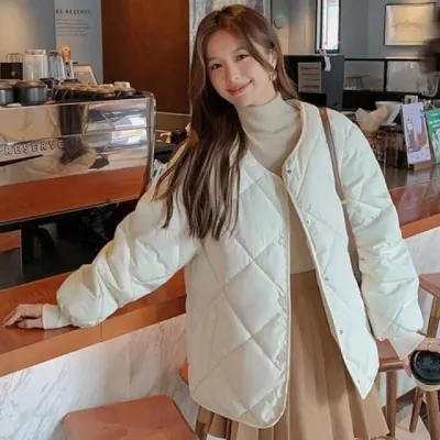 여성 숏패딩 누빔 점퍼 3색 베이직 겨울 아우터
