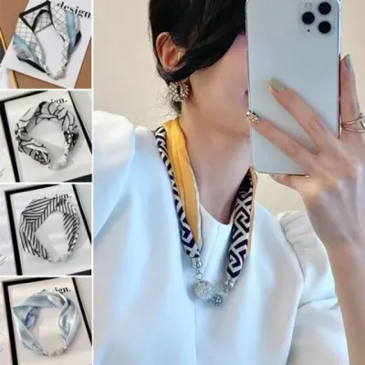 모자 미카프 마그네틱 목걸이스카프 큐빅 봄패션 쁘띠
