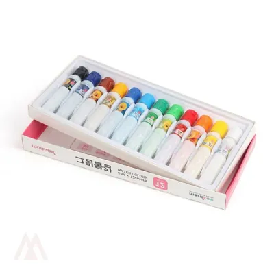 수채 그림물감 12색 유아색칠공부 미술물감 미술용품