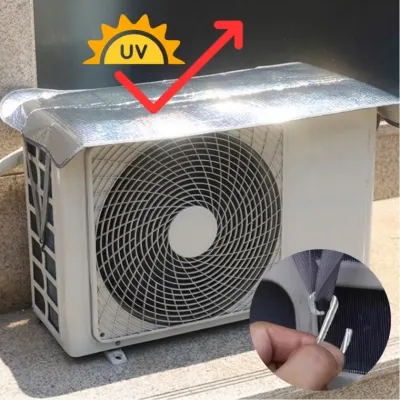 [지앤지] 에어컨 실외기 덮개 과열 방지 단열 커버 햇빛 가리개 열차단 방수 절전 보호 차양막
