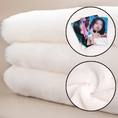 벨보아 원단 화이트 배경천 포토카드 포카 굿즈 촬영