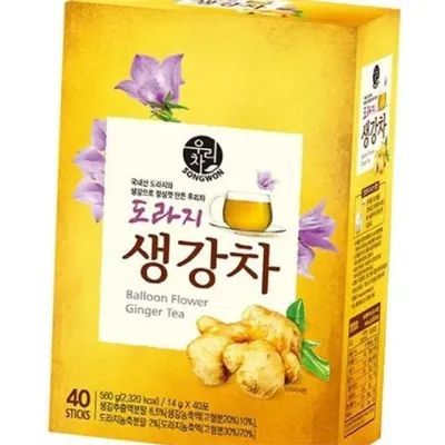 도라지 생강 차 생강 도라지 차 환절기 스틱형 40개 전통차 겨울철 사무실 한방차 건강 웰빙 간식