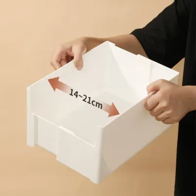 [OISO]다용도 정리함 길이조절 넓이조절 펜트리 공간정리 정리수납 수납 넓어지는 폭조절가능 서랍정리 책