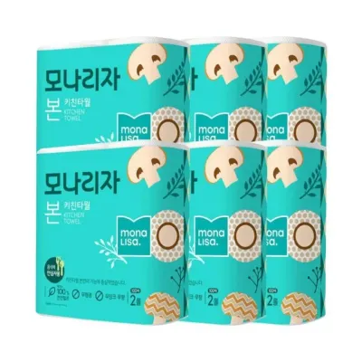 모나리자 본 키친타올 100매 2롤 x 6팩