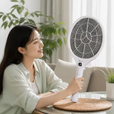 전기모기채 220V 충전식 모기 파리 퇴치기 가정용 야외용
