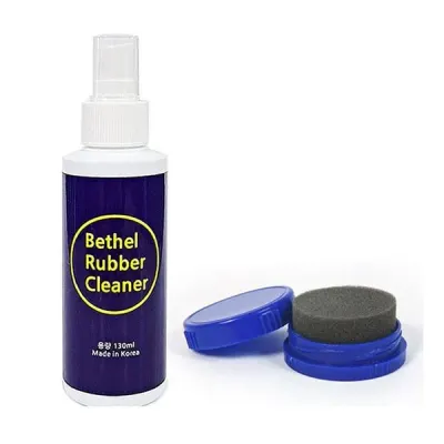 탁구 러버 크리너 스폰지 세트 라켓 세정제 130ml