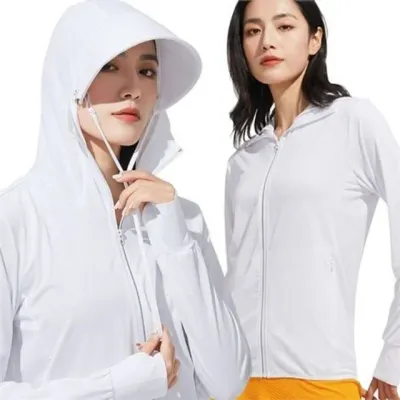 여성 래쉬가드 집업 여성 여름 래쉬가드 루즈핏 아우터 상의 쿨링 워터 메쉬 페이스 간절기 통기성 자외선