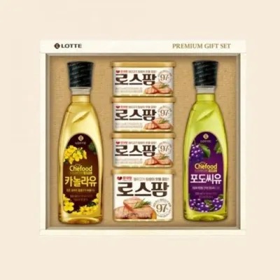 런천미트 1세트추석 포도씨유 알찬구성 카놀라유 햄 3호 식품 명절 햄세트 선물세트