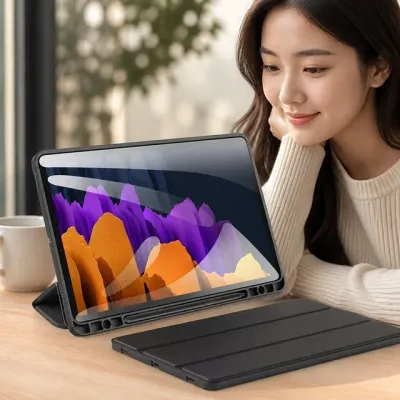 프로 12.9 3~6세대 호환 태블릿 커버 케이스 필름 일체형