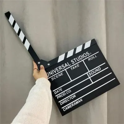 영화 촬영 슬레이트 영상 촬영 소품 촬영용 감독용 유튜브 보드 엔지니어 스튜디오 미디어 연출용 클래퍼