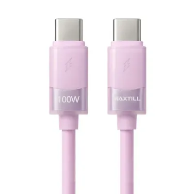 맥스틸 C타입고속충전케이블 C to C 100W 초고속 케이블 1M (퍼플) (MT-CC1M)