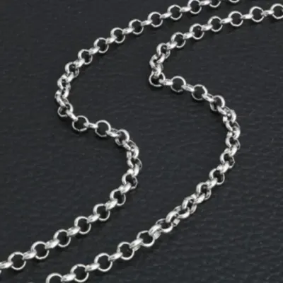 써지컬스틸 3mm 라운드오링 목걸이 남녀공용