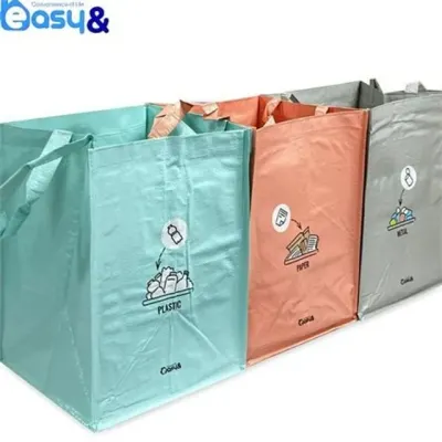 재활용 분리수거함 생활용 분리수거함 다용도 주방용 타포린 묶음 실내 간편 봉투