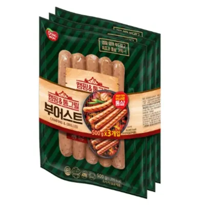 캠핑 & 통그릴 부어스트500g x 3