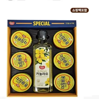 명절 설 추석 선물세트 참치 햄 카놀라유 식용유 선물 구성