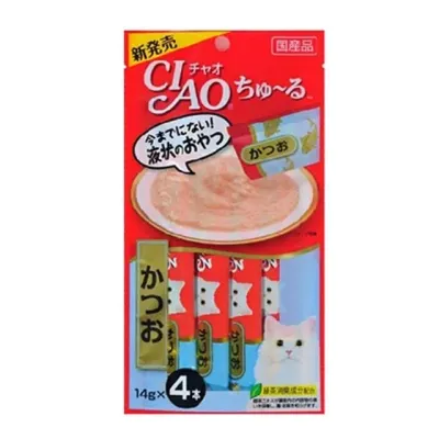 이나바 챠오 츄루 가다랑어 14g x 4p 고
