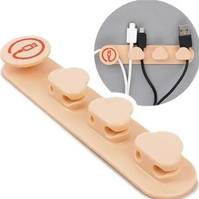 케이블 정리 홀더 전선 정리 클립 다용도 고정 usb 책상 유연