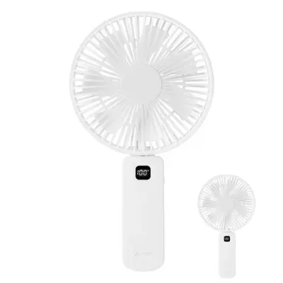 핸디선풍기 무선 와이드 빅팬 LED 손선풍기 BIGFAN350 화이트 휴대용 미니 선풍기