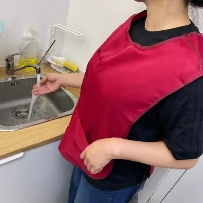 사이즈조절 방수 포켓 앞치마 카페 식당 주문