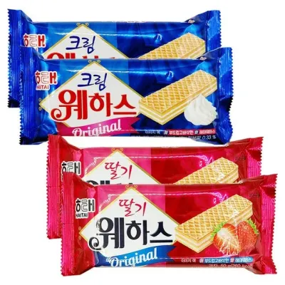 해태제과 웨하스 크림 50g+딸기 50g 각10개
