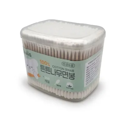 원터치 사각면봉 350p 위생용품 대용량 위생면봉 휴대간편