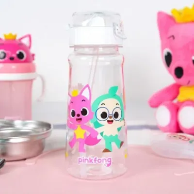 핑크퐁 큐티 빨대물통 450ml