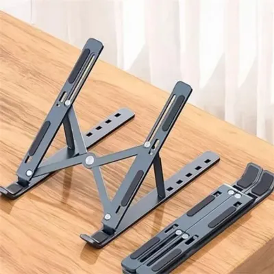 접이식 노트북 거치대 휴대용 노트북 받침대 알루미늄 스탠드 각도조절 높이 통풍 아이패드 데스크용