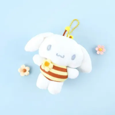 산리오 시나모롤 꿀벌 가방고리 8cm