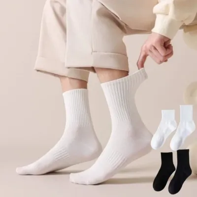 개별포장 중목 양말 발목 데일리 면양말 사계절 학생 캐주얼 고급형