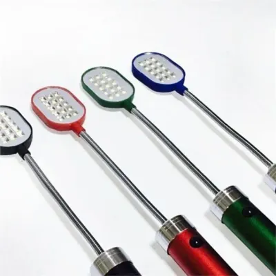 led 자바라 스탠드 휴대용 led 스탠드 자바라형 접이식 독서등 자석 무선 부착 건전지형 자유자재 후렉시블