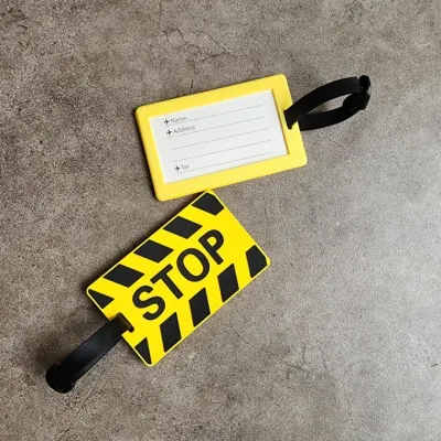 캐리어 네임택 PVC 이름표 수하물 태그 STOP