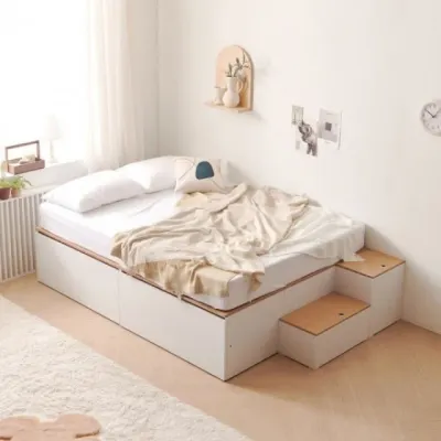 가구산책 대용량 높은수납침대Q 빅서랍 SET DN7001