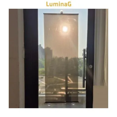 커튼 창문 흡착식 롤 햇빛가리개 블라인드 스크린 간편 공간