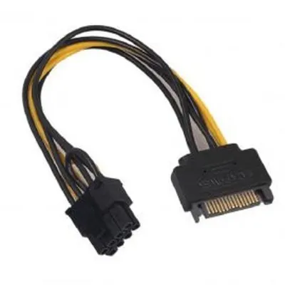 SATA 전원을 8핀 그래픽카드 보조전원으로 연결 변환 케이블 SATA to 8Pin VGA 전용 젠더 부품 쿨러 팬
