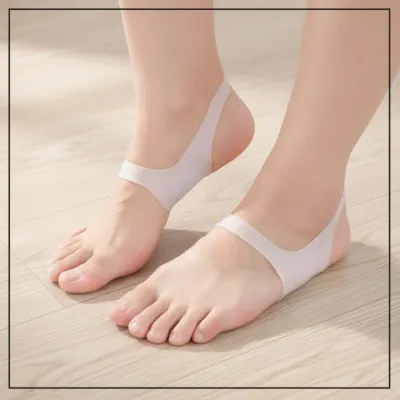 발바닥 아치 서포트 교정 실리콘 밴드 평발 통증 완화 발등 보호대
