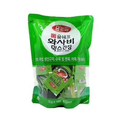 움트리 1회용 와사비믹스간장  초밥간장소스 배달용와사비간장 업소용와사비간장