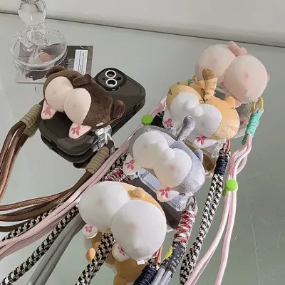 [엘에스] 귀여움 엉덩이 핸드폰 목걸이 핸드폰고리 클립 핸드폰스트랩