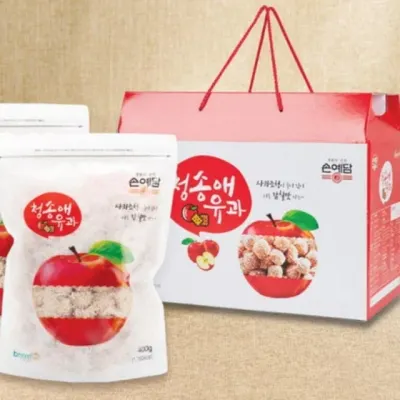 명절선물세트 청송애유과800g 식품 한국 맛있는한과 떡과자 유과 800g 청송애유