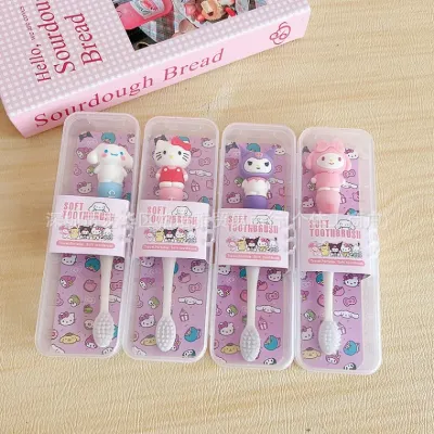칫솔 카툰 디자인 어린이용 소프트 칫솔 유아 및 아동 젖니 교체기용 구강 청결 전