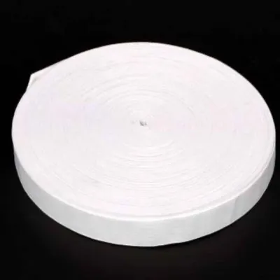 고무줄밴드 넓은형 화이트 2cm x 40m 납작고무줄 가방부자재 넓은고무줄 고무밴드